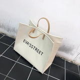 Canvas Large-capacity Handbag Shoulder and Underarm Tote Bag Women