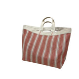 Stripes Large Capacity Canvas Tote Bag