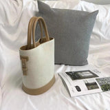 Large-Capacity Shoulder Bag with Stitching Detail