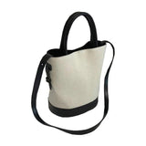 Large-Capacity Shoulder Bag with Stitching Detail