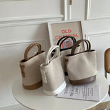 Large-Capacity Shoulder Bag with Stitching Detail