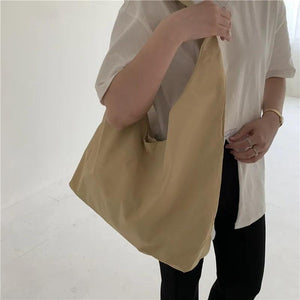 Japanese Nylon Shoulder Bag Large Capacity Lightweight Handbag