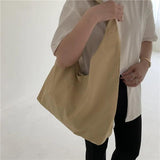 Japanese Nylon Shoulder Bag Large Capacity Lightweight Handbag