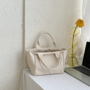 Canvas One-shoulder Messenger Bag Daily Commuting Casual Tote Handbag