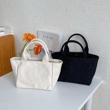 Canvas One-shoulder Messenger Bag Daily Commuting Casual Tote Handbag