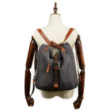 Canvas Shoulder Bag Casual Women Multi-function Handbag Backpack