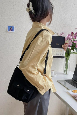 One-shoulder Messenger Bag Casual Magnetic Buckle Handbag