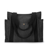 Canvas Shoulder Bag Handbag Large Capacity Mommy Bag Retro Tote Solid