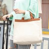 Canvas Handbag Large-capacity Tote Bag One-shoulder Messenger Bag