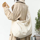 Large-capacity Shoulder Bag Pure Canvas Messenger Bag