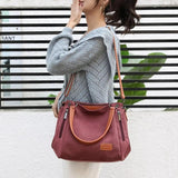 Canvas Student Art Shoulder Bag Large-capacity Lady Messenger Bag