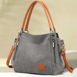 Canvas Student Art Shoulder Bag Large-capacity Lady Messenger Bag