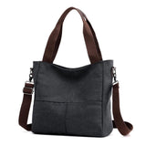 Canvas Shoulder Bag Casual Messenger Handbag