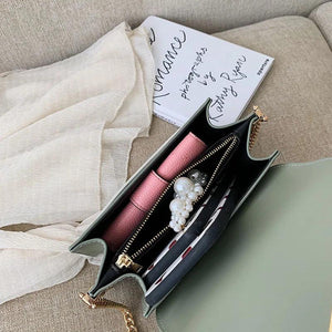 Chain Messenger Bag Women's Small Shoulder Bag Lock Female Handbag