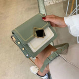 Chain Messenger Bag Women's Small Shoulder Bag Lock Female Handbag