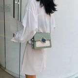 Chain Messenger Bag Women's Small Shoulder Bag Lock Female Handbag