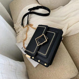 Chain Messenger Bag Women's Small Shoulder Bag Lock Female Handbag