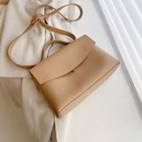 Retro PU Leather Women Handbag Large Capacity Shoulder Messenger Bag