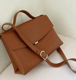 Retro PU Leather Women Handbag Large Capacity Shoulder Messenger Bag