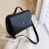 Retro PU Leather Women Handbag Large Capacity Shoulder Messenger Bag