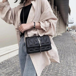 PU Leather Crossbody Bag with Magnetic Buckle