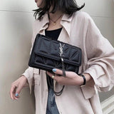 PU Leather Crossbody Bag with Magnetic Buckle