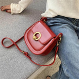Saddle Crossbody Bag Women PU Leather Hand Shoulder Bag