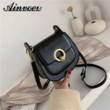 Saddle Crossbody Bag Women PU Leather Hand Shoulder Bag
