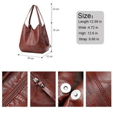 Vintage Shoulder Bag for Women with PU Leather