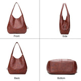 Vintage Shoulder Bag for Women with PU Leather