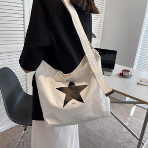 Canvas Shoulder Bag Men Women Large Travel Leather Messenger Bag