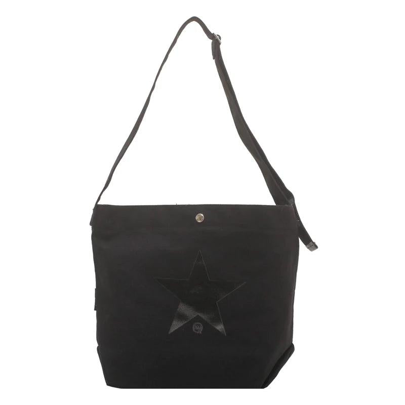 Canvas Shoulder Bag Men Women Large Travel Leather Messenger Bag