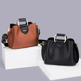 Women's PU Leather Crossbody Bags Winter Shoulder Bag Classic Handbags
