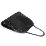 Vintage Chains Women Handbag Casual Ladies Shopping Shoulder Bag Large Capacity