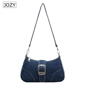 Denim Casual Underarm Shoulder Bag Lady Canvas Single Handbag