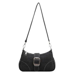 Denim Casual Underarm Shoulder Bag Lady Canvas Single Handbag