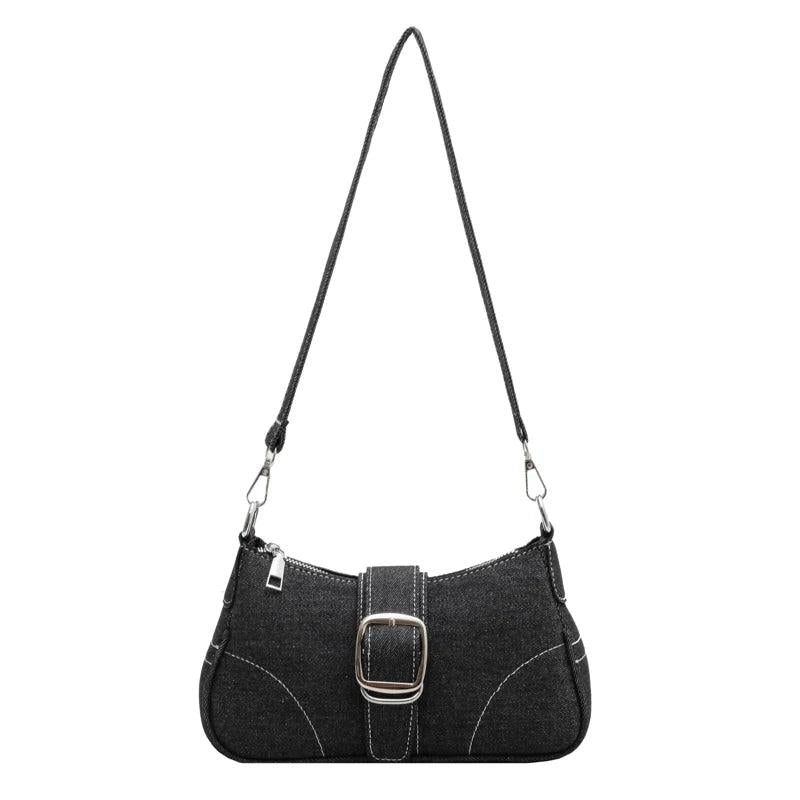 Denim Casual Underarm Shoulder Bag Lady Canvas Single Handbag