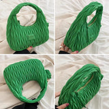 Embroidered Crescent Satchel Bag for Women