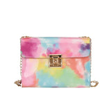 OkoLive Rainbow Messenger Bag PU Leather Small Shoulder Crossbody Women Girls