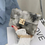 OkoLive Rainbow Messenger Bag PU Leather Small Shoulder Crossbody Women Girls