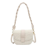 Winter Women's Plush Fur Shoulder Bag
