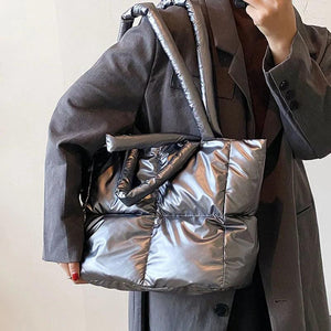 Winter Big Tote Handbags Large Purses Women Shoulder Bags