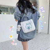 Large Women's Canvas Tote Bag Shoulder Bag Casual Canvas Bag H