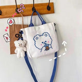 Large Women's Canvas Tote Bag Shoulder Bag Casual Canvas Bag H