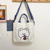 Large Women's Canvas Tote Bag Shoulder Bag Casual Canvas Bag H