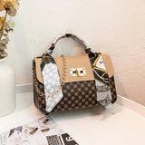 Women Small Square Bag Printed Single Shoulder crossbody Bags