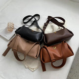 Vintage Leather Crossbody Bag Women