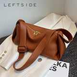 Vintage Leather Crossbody Bag Women