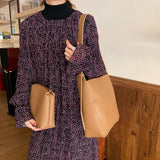 Soft Leather Crossbody Bag Vintage Tote Purse