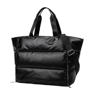Winter Shoulder Bag for Women Nylon Large Tote Handbag